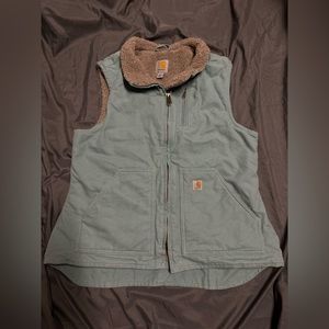 Light Teal Carhartt Women’s Sherpa Vest